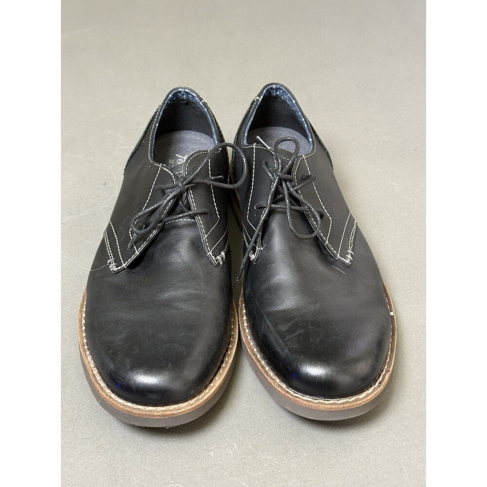 Original Penguin Men’s Oxford Lace Up Black Leather Shoes Size 14